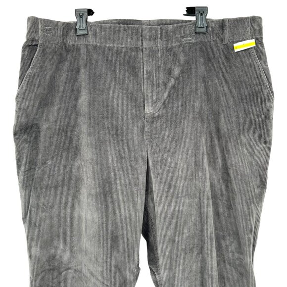 Treasure & Bond Gray Corduroy Flare Pants Size 22 NWOT - Picture 1 of 10